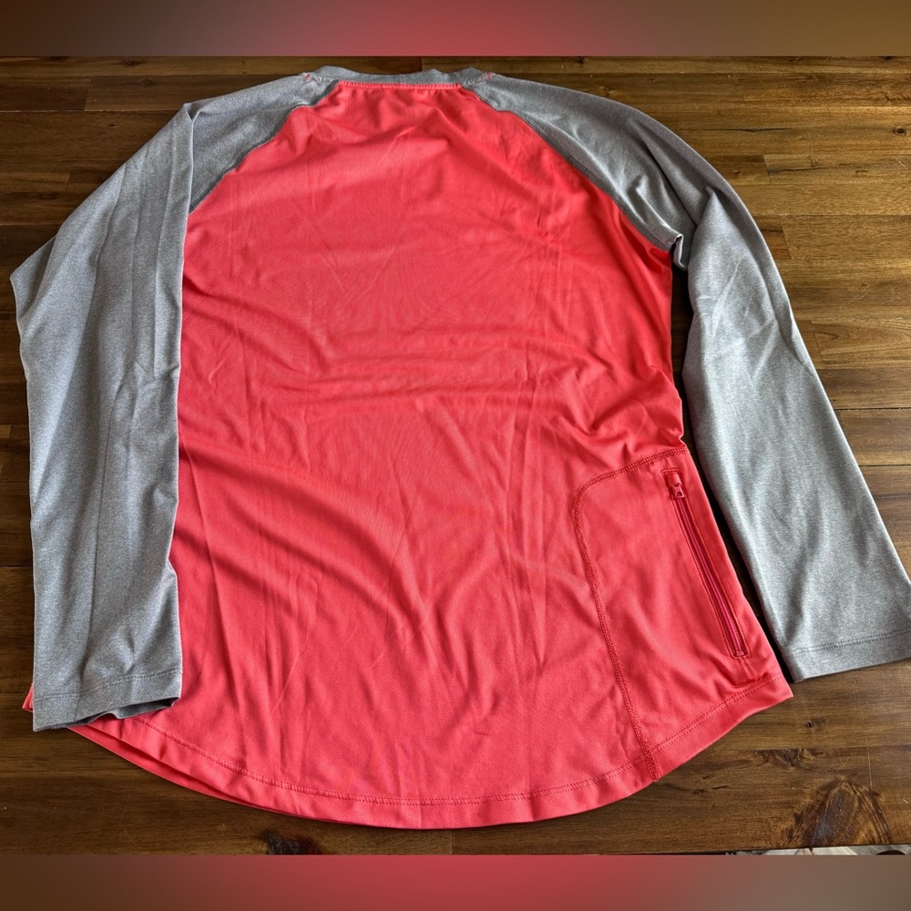 Patagonia Coral and Gray Long Sleeve Tee - Picture 3 of 4